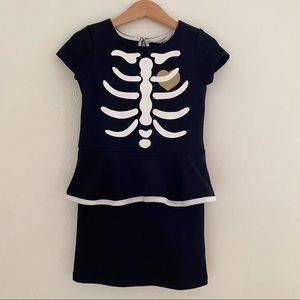 H&M Kids Black Skeleton Pencil Dress 2y-4y